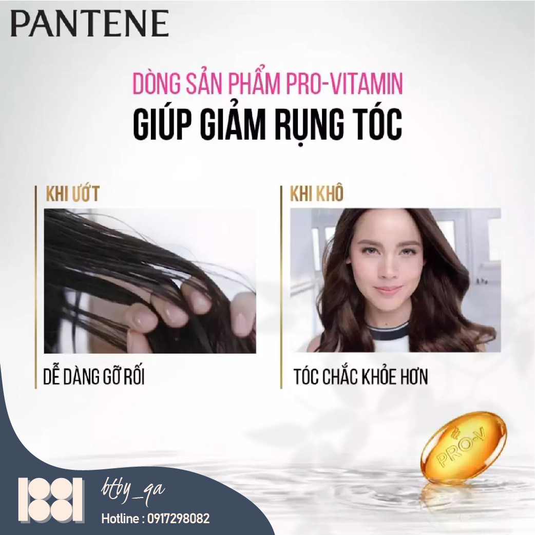 [TẶNG LƯỢC CHỐNG RỐI] Dầu Gội PANTENE Ngăn Rụng Tóc Chai 1200ML