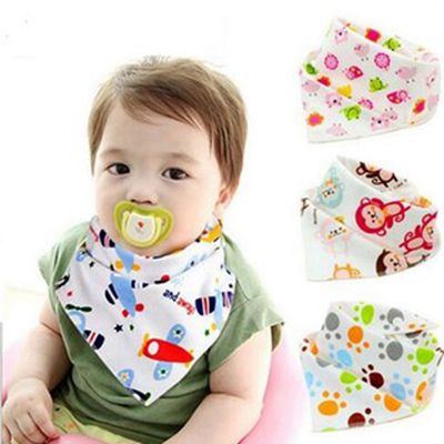 Yếm cotton 2 nút bấm cho bé Giữ ấm ăn dặm