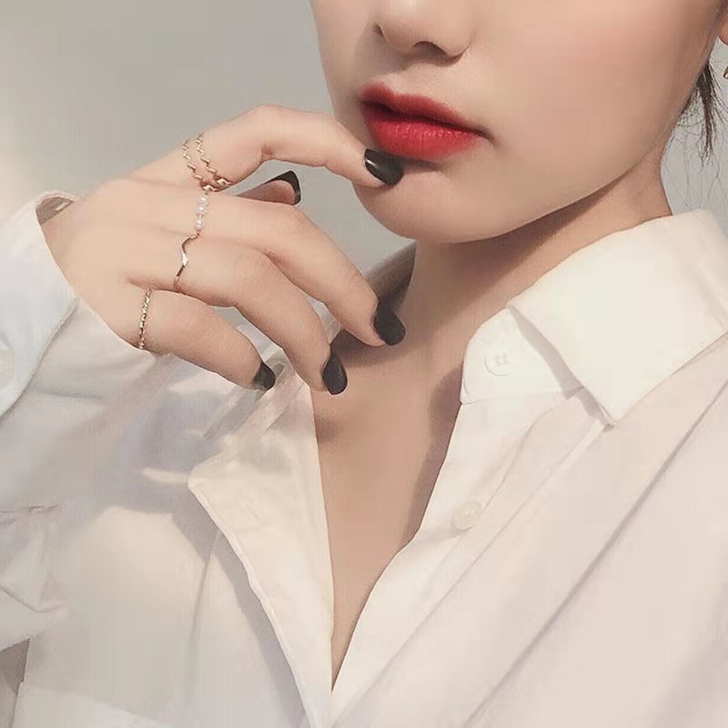 set nhẫn vintage 5 món