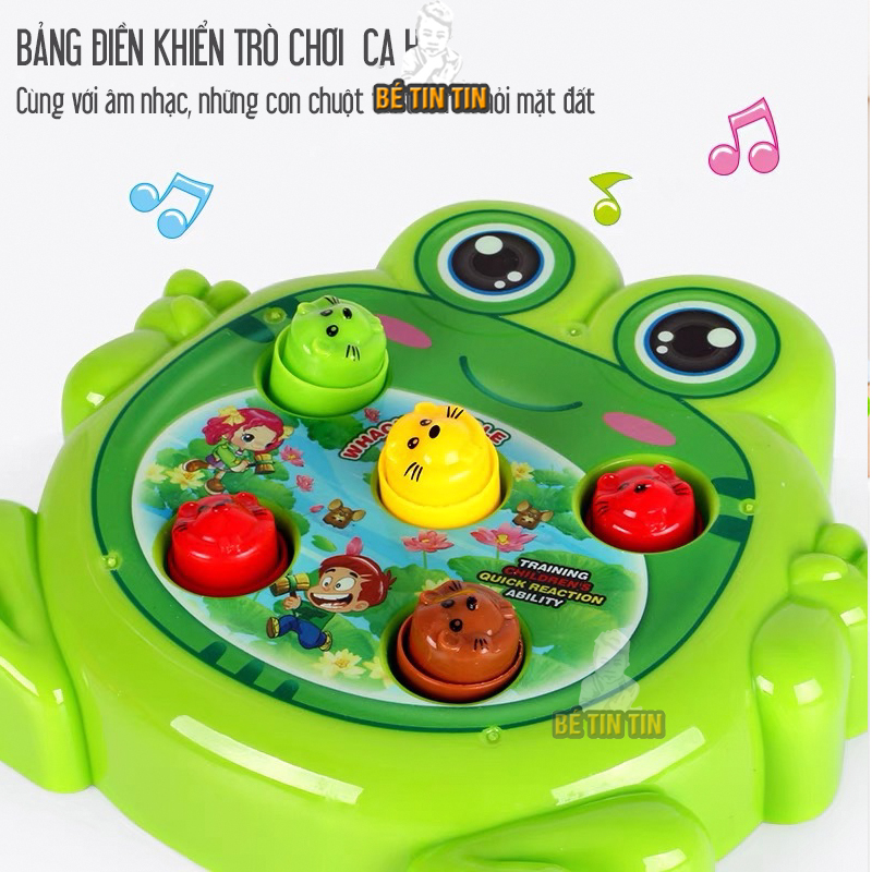 Đồ Chơi Đập Chuột Hamster Hình Ếch Con Cho Bé