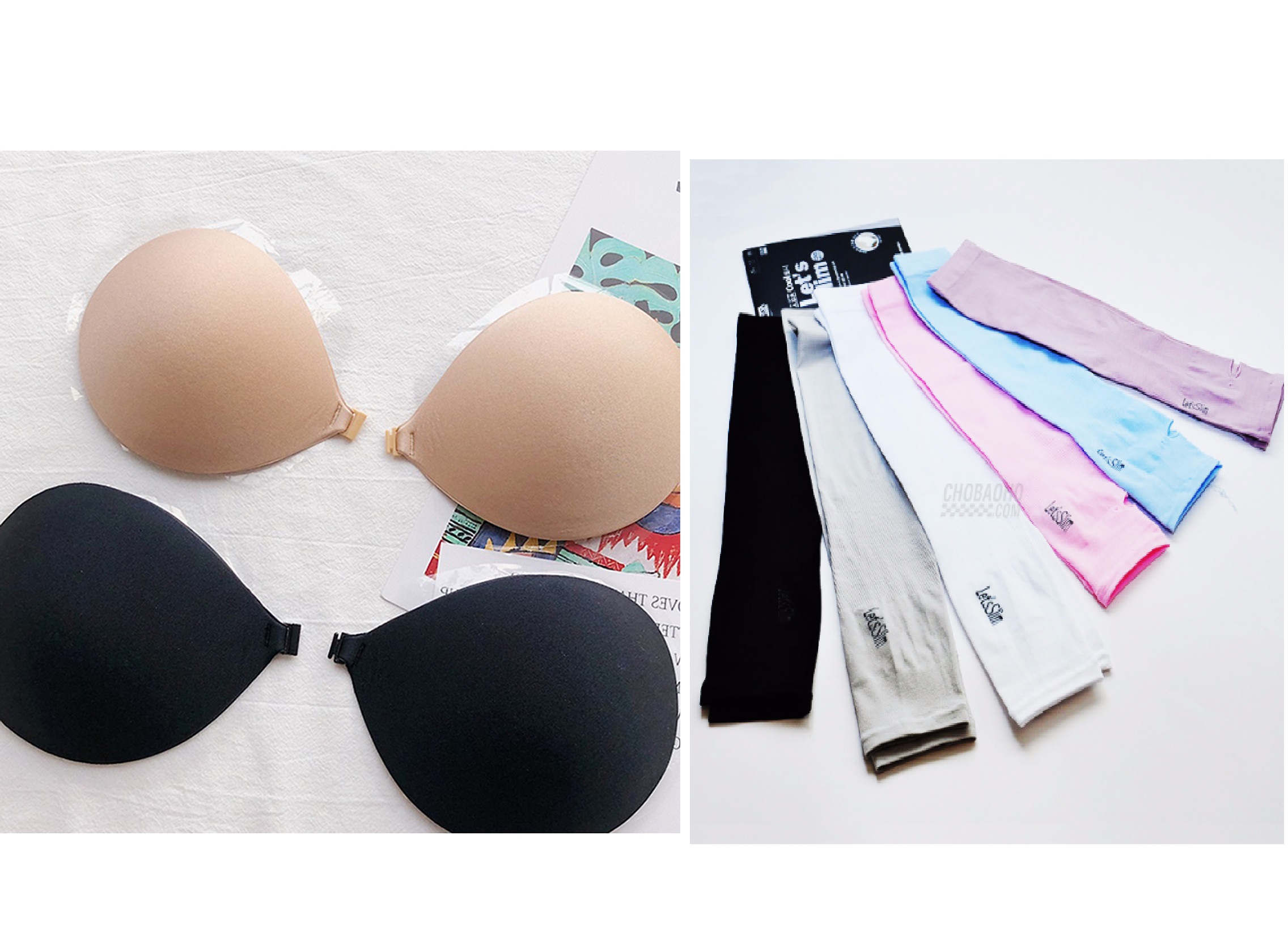 Combo 2 Áo Bra Vải Dán ngực Cài Trước  Bàn Tay Nâng Ngực - miếng dán ngực - áo kính dán ngực ( tặng kèm 1 đôi găng tay chống nắng )