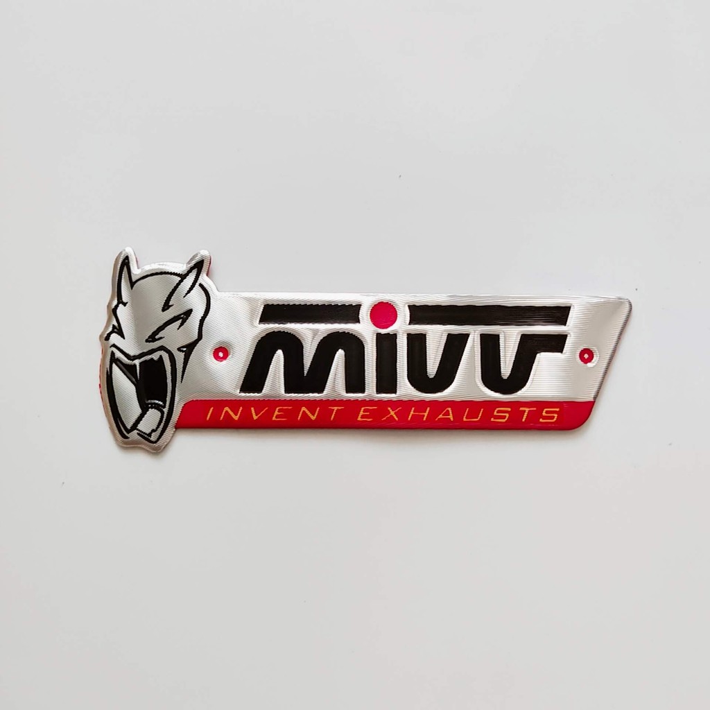 Tem logo miuv bằng nhôm 10.3 x 4 cm
