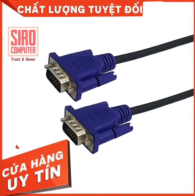 Dây màn hình máy tính - dây cáp VGA 1.5m - đen