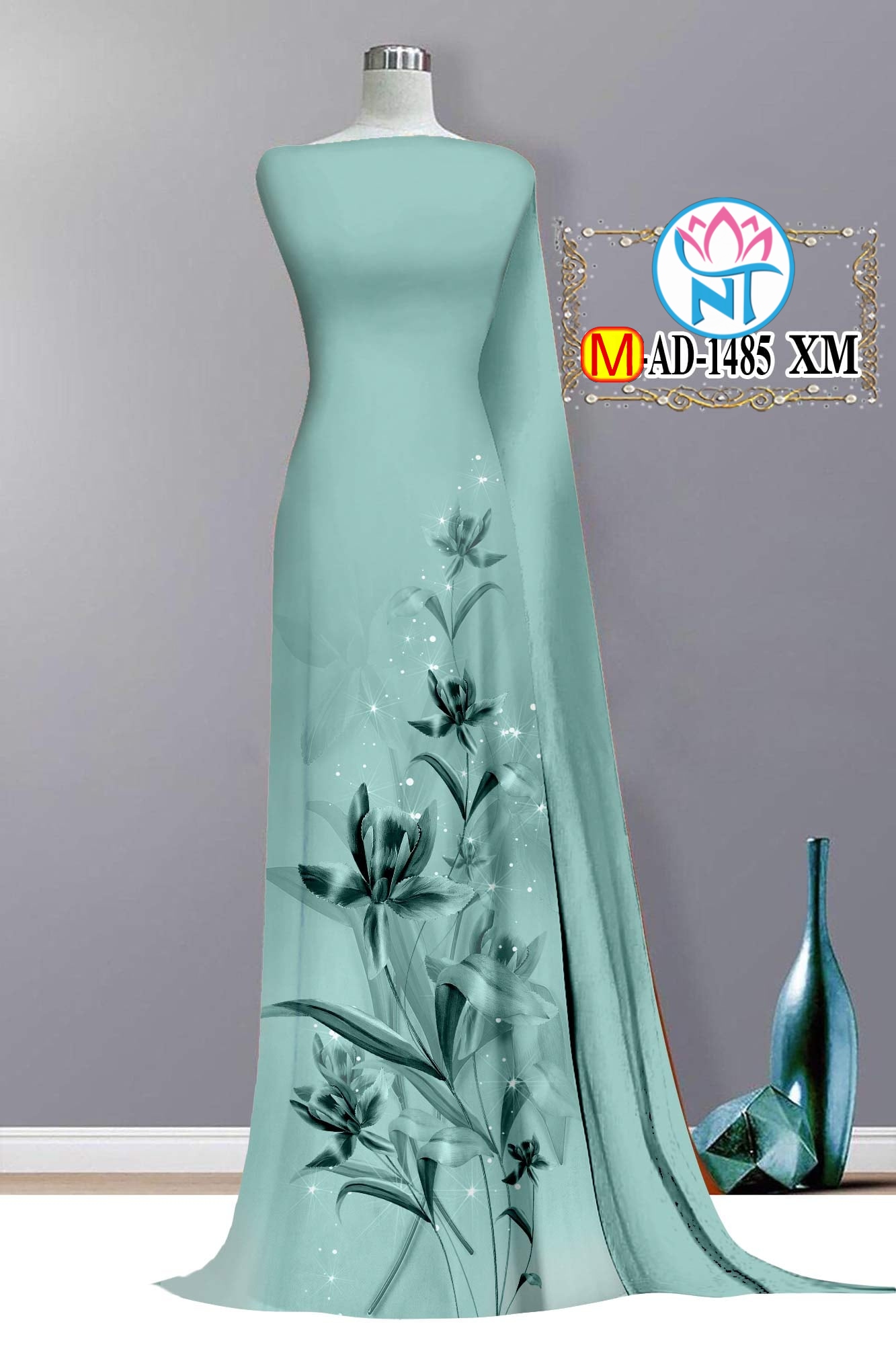 [HCM]Vải áo dài 3D - M 1485