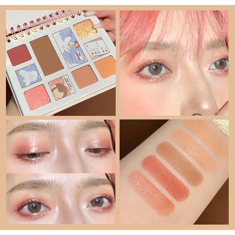 Bảng phấn mắt 6 màu cuốn sách cute