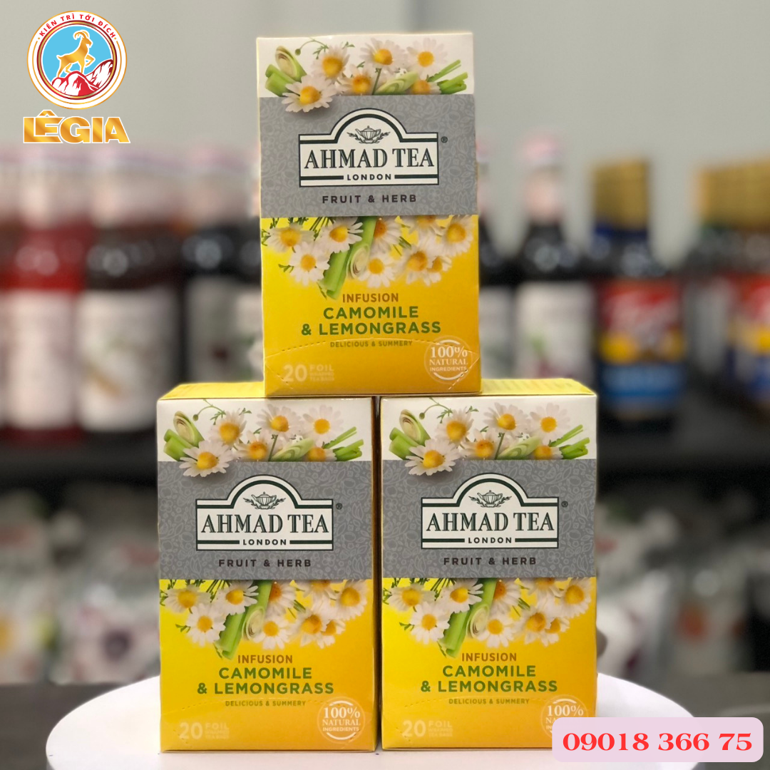 Trà thảo mộc hoa cúc & sả - ahmad camomile & lemongrass 30g