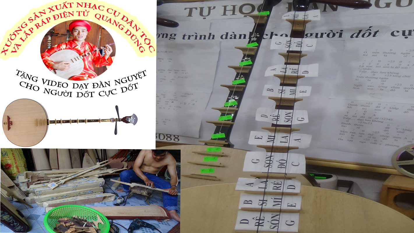 Đàn nguyệt gỗ đen không khảm