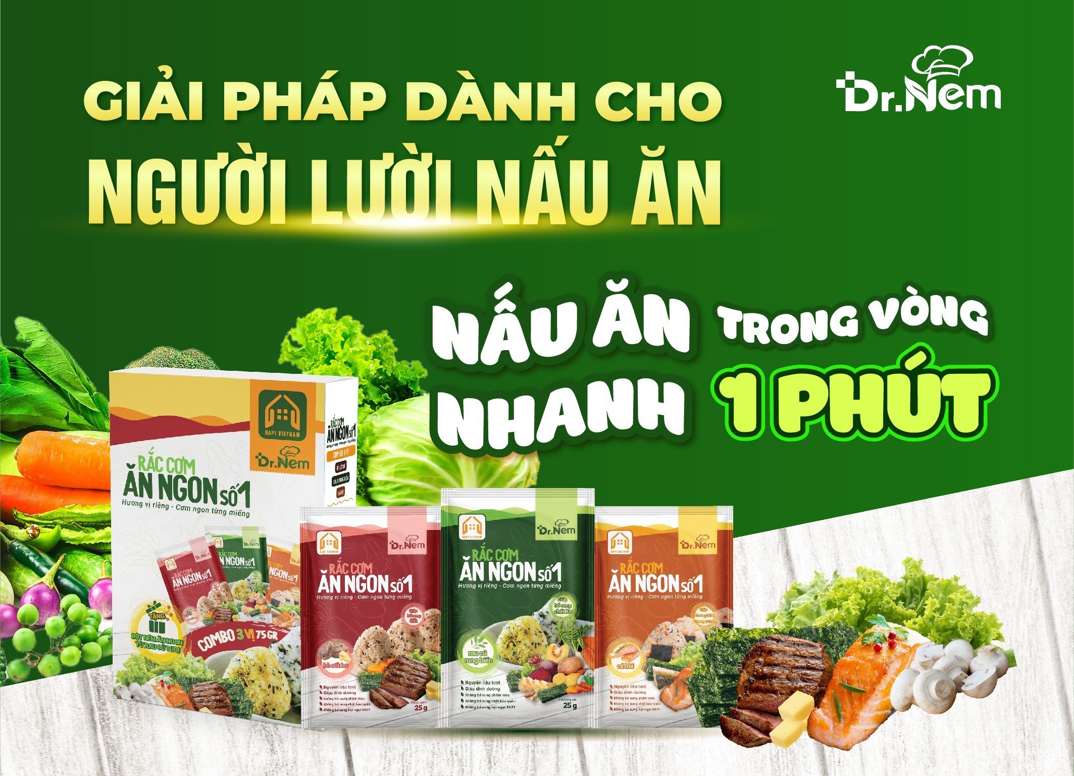 RẮC CƠM ĂN NGON SỐ 1 TỪ NÔNG SẢN VIỆT