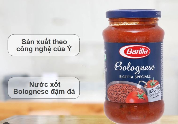 Date 09/26 Sốt mì ý thịt bằm Bolognese Barilla 400 gram