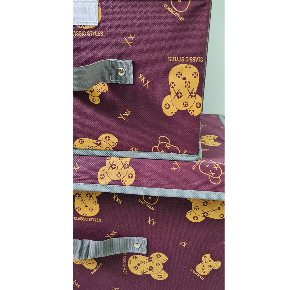 Bộ 2 cái hộp vải xịn dày đựng đồ, combo 2 tủ vải đựng quần áo khung cứng, thùng vải đa năng , hộp vải không dệt xếp gọn, tủ vải canvas tiện dụng