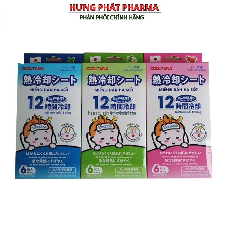 Miếng dán hạ sốt Tanaphar Cooltana
