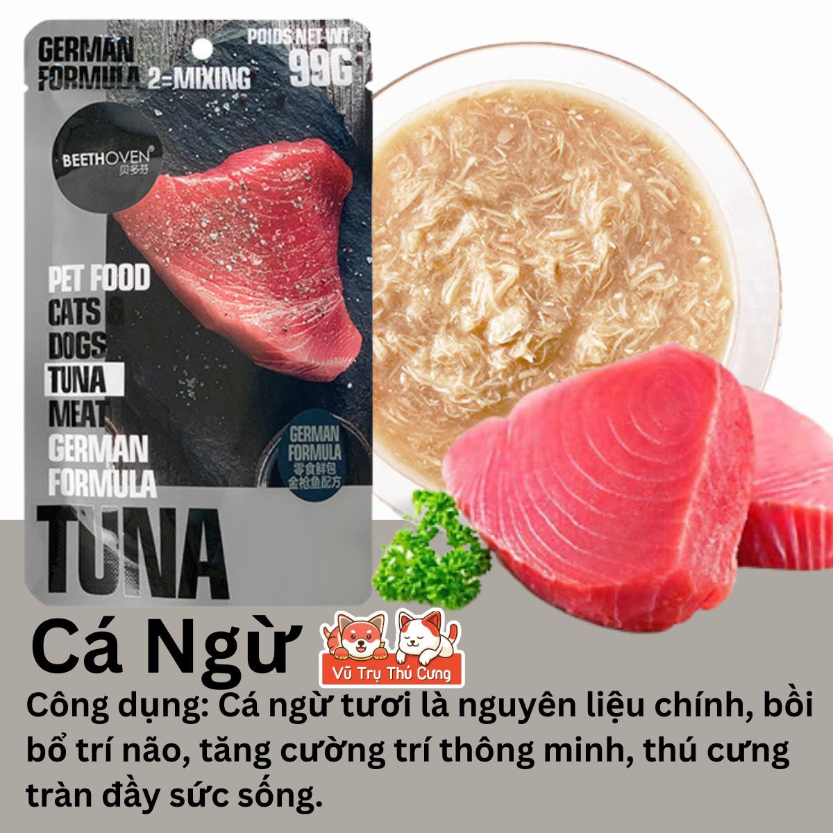Hoody cat premium pate with 99g seafood soup