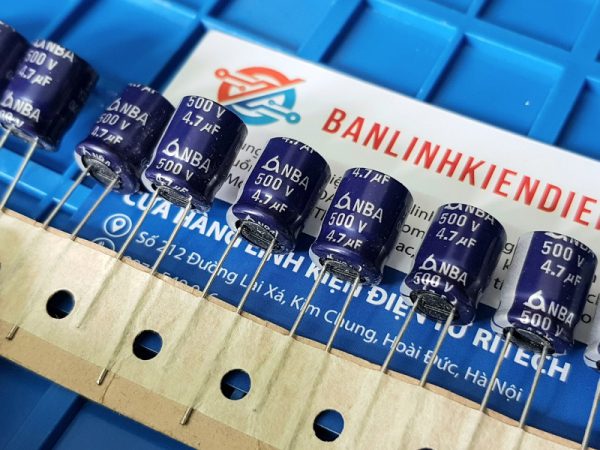 Tụ hóa 4.7uf 500v nba 10x13mm