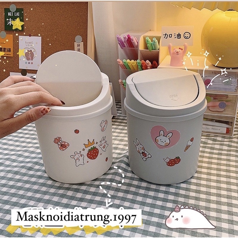 Thùng Rác Mini ( Tặng Kèm Sticker )