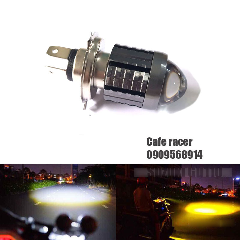 Đèn pha h4 chuyên dùng YB125 Wave AB EX Winer