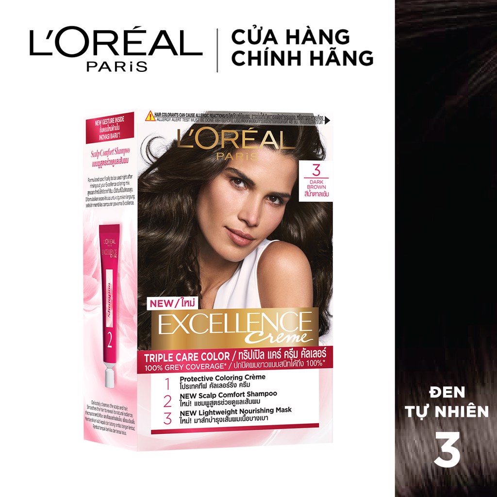 ( Số 3 )Thuốc Nhuộm Tóc Loreal Paris Excellence Cream