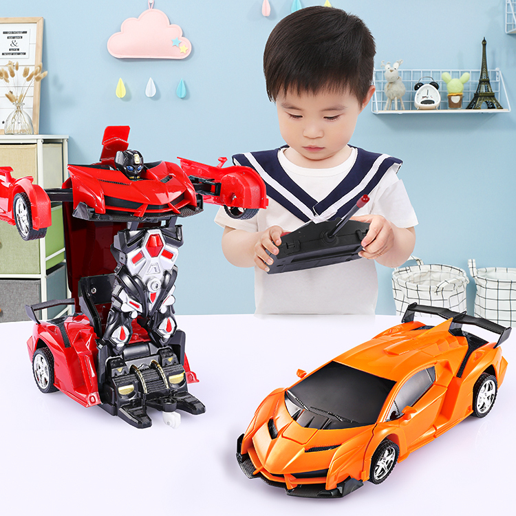 🚔Đồ Chơi Xe Ô Tô Điều Khiển Từ Xa Có Thể Biến Hình Robot Phiên Bản Có Sạc Pin,Ô tô điều khiển từ xa,Quà Tặng Cho Trẻ Em
