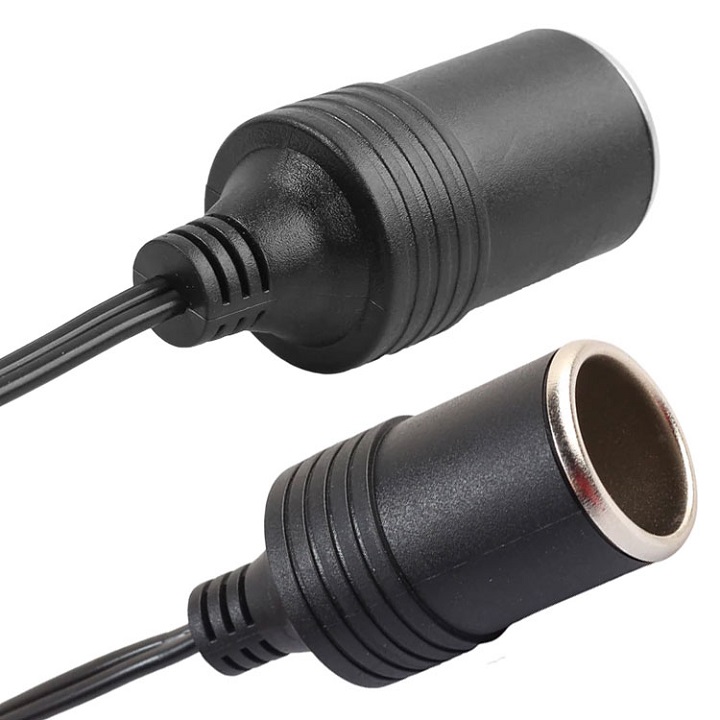 Dây đầu tẩu cái cắm nguồn oto chuyển sang jack DC cái