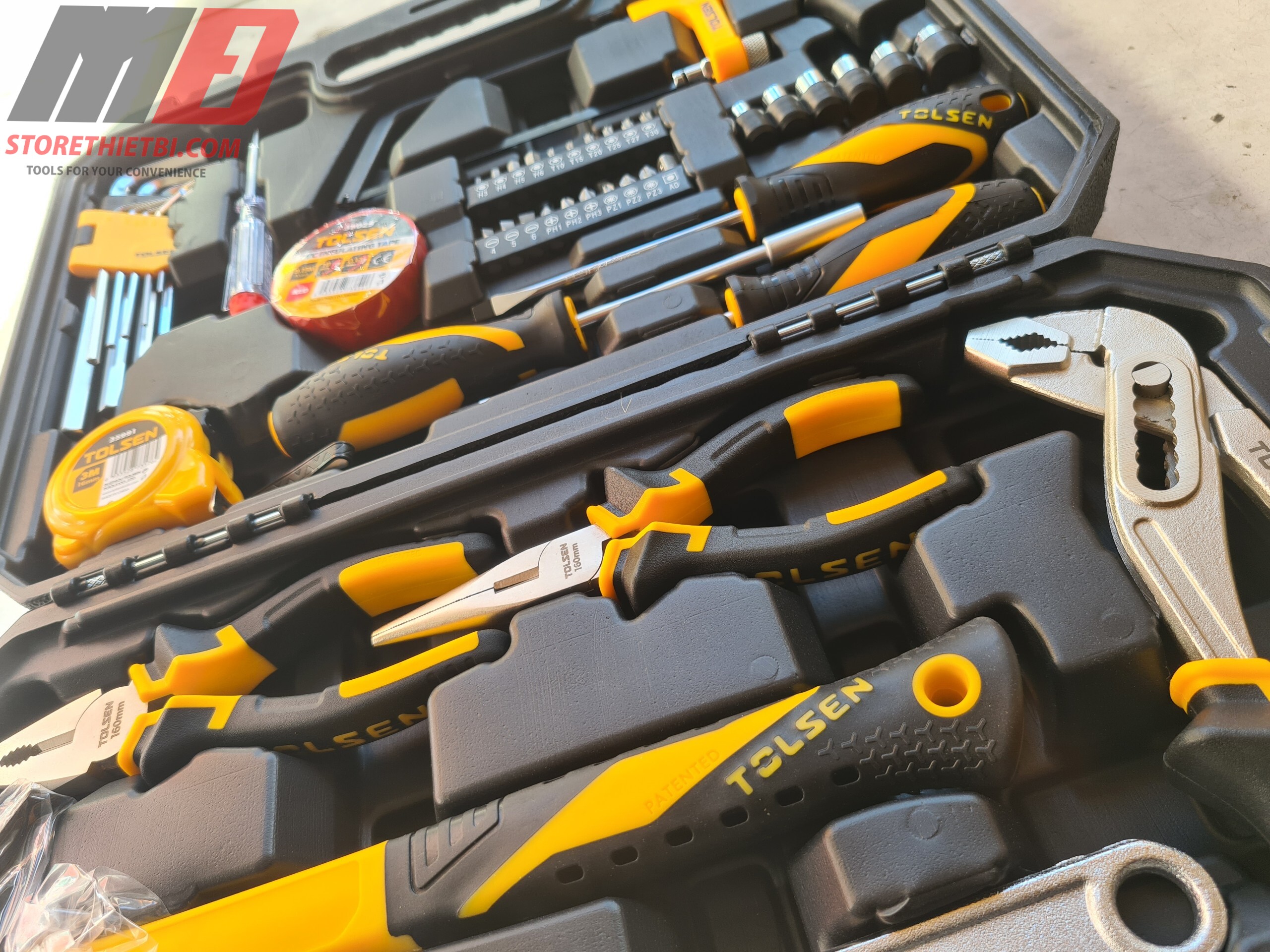 Bộ dụng cụ 119 chi tiết Tolsen 85350