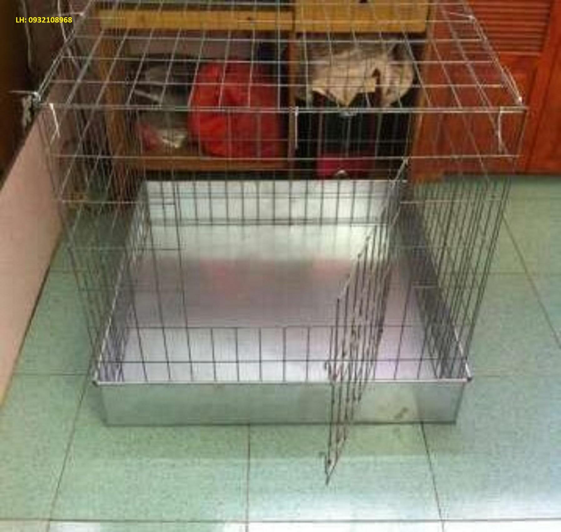 [HOÀN TIỀN 10%]Lồng nuôi gà khổ 80*80*80 có khay tôn hứng phân - Lồng nuôi gà chọi - Lồng nuôi gà