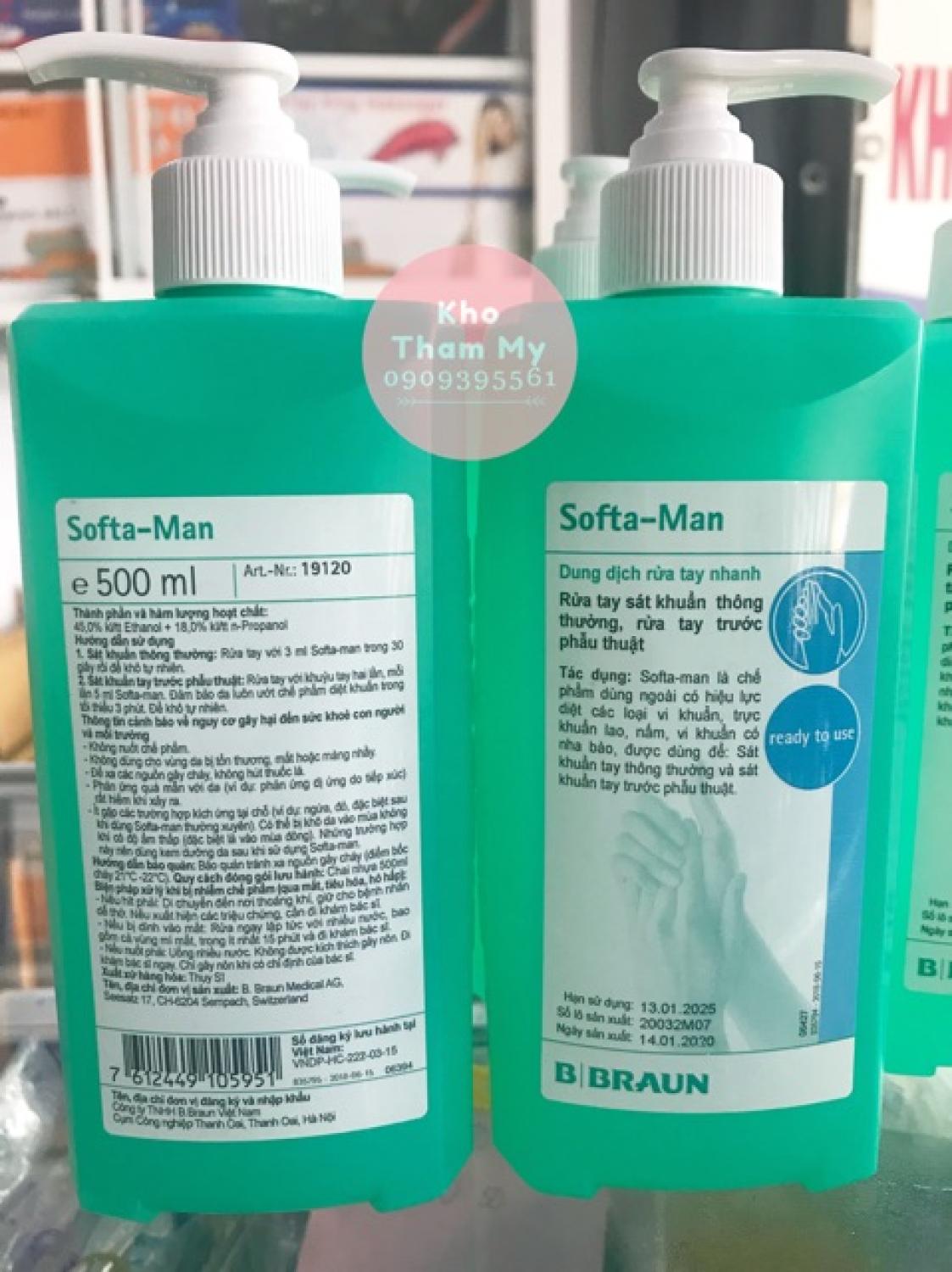 Dung dịch rửa tay sát khuẩn BBraun Softa-Man