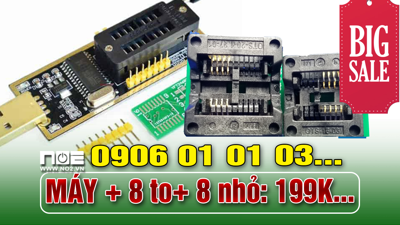 Máy nạp rom mini + 8 to+ 8 nhỏ