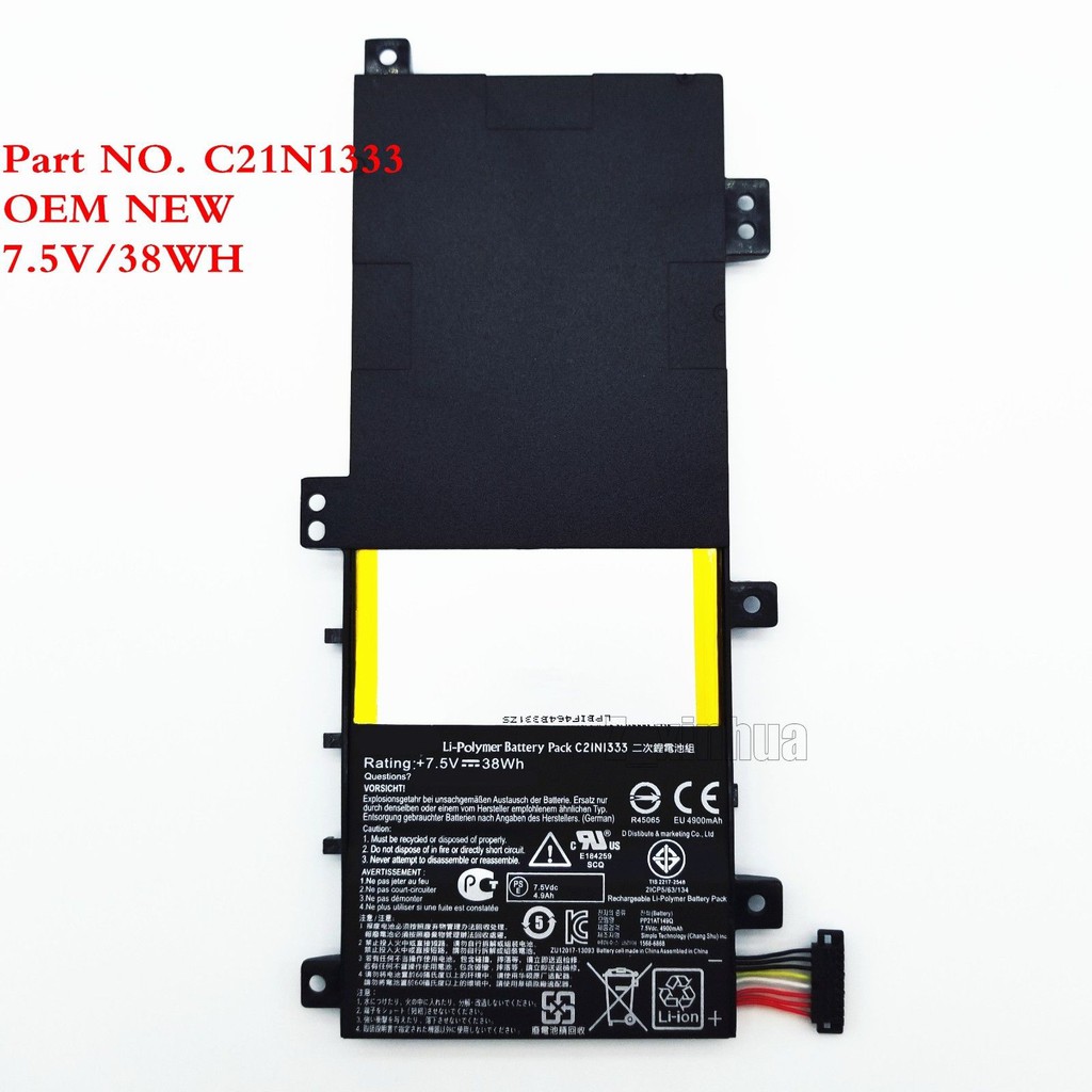 Pin laptop asus transformer book flip tp550 tp550l tp550la tp550ld r554l r554la c21n1333 bảo hành 6 tháng đổi mới