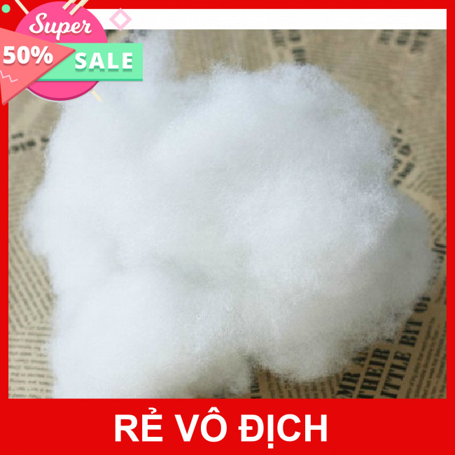 Xưởng bông - 1kg bông gòn nhồi gối, thú bông, trang trí, gòn tơi siêu rẻ chất lượng