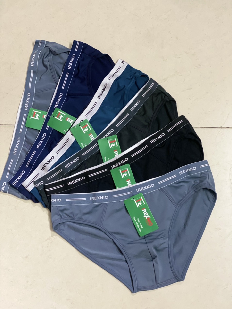 Combo of 5 Men's Underwear with Small Waistband Irexnio 060 – 4-Way Stretch, Size M–3Xl