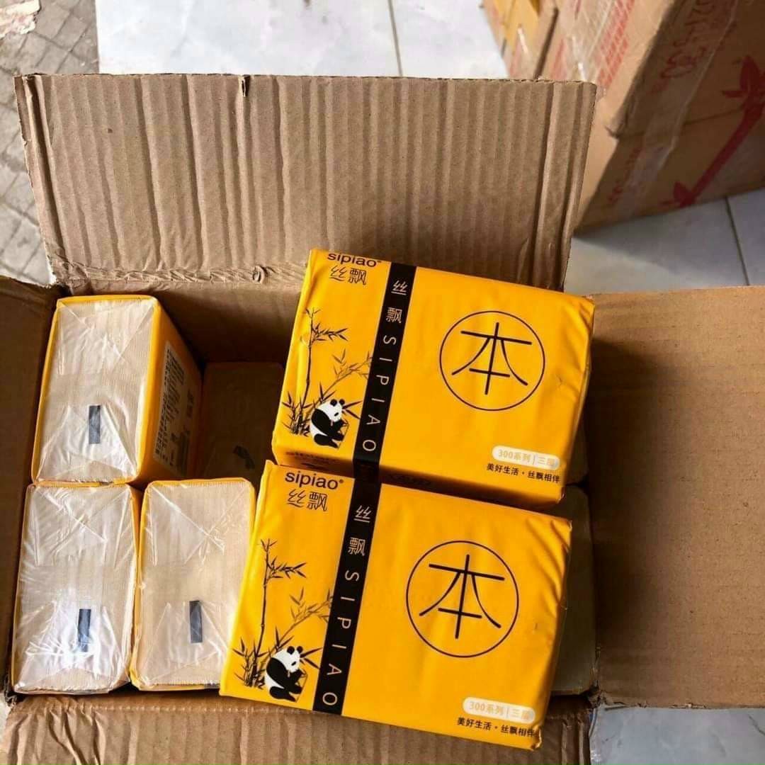 [HCM](Combo 2 gói) Giấy ăn gấu trúc Sipiao siêu dai