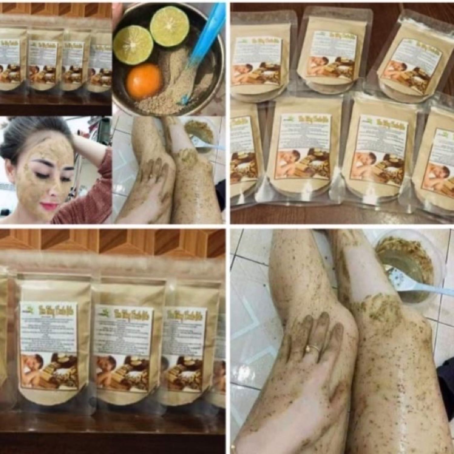 500gr bột tắm trắng thuốᴄ bắc thảo dượᴄ trắng an toàn handmade