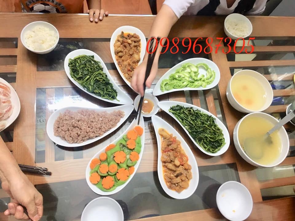 Bộ đĩa bày thức ăn cúc 8 cánh