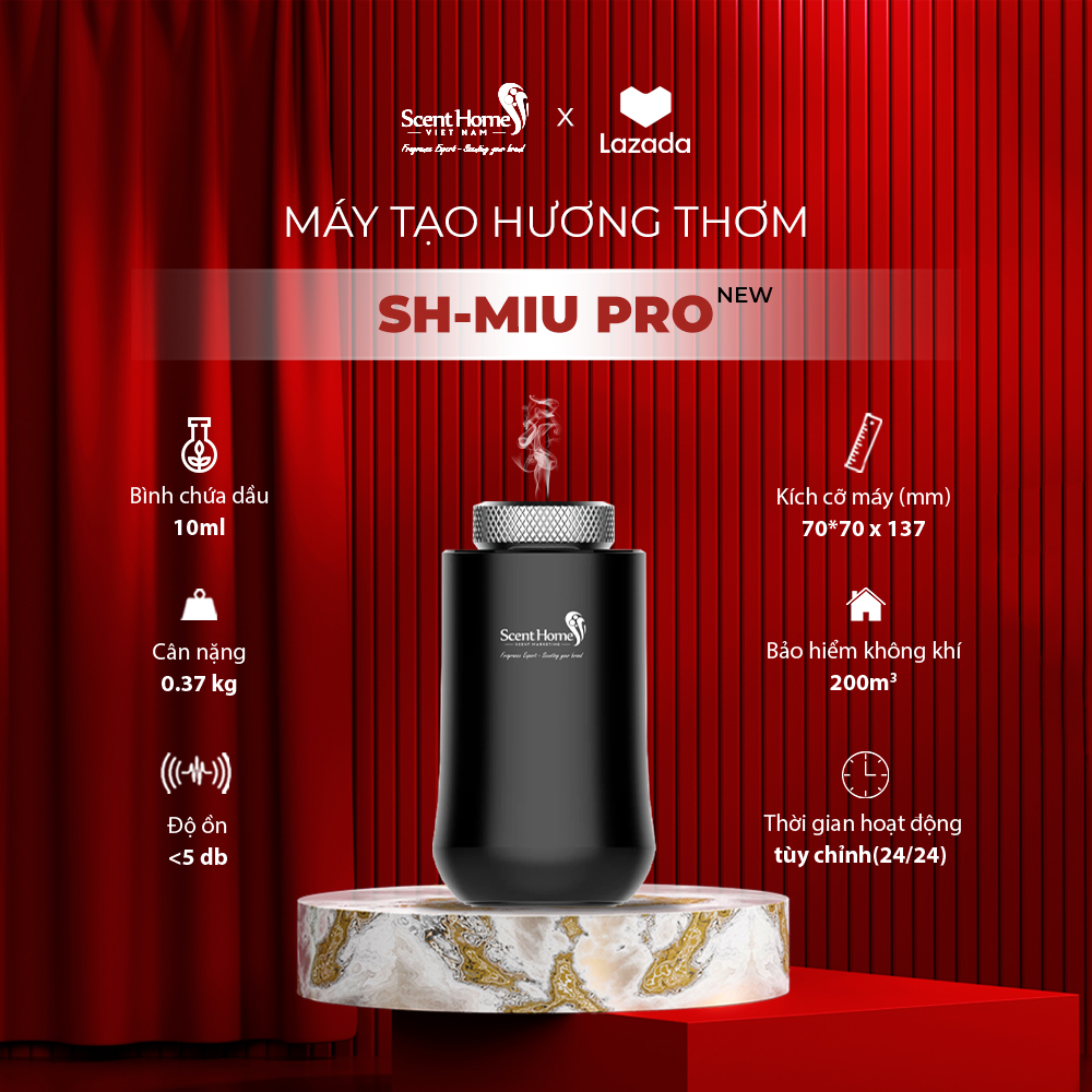 Máy khuếch tán tinh dầu cho xe hơi Scent Homes (SH-MIU PRO)