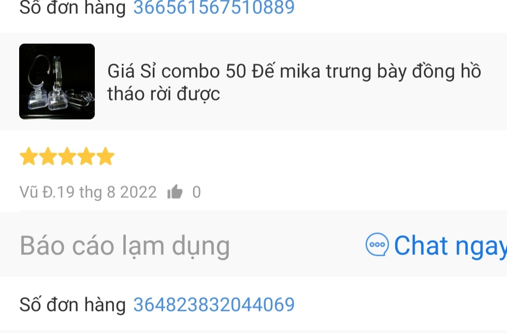 Giá Sỉ 10 Cái Đế mika trưng bày đồng hồ