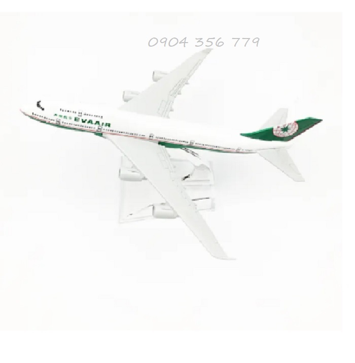 Mô hình máy bay tĩnh B747 Eva Air 16cm