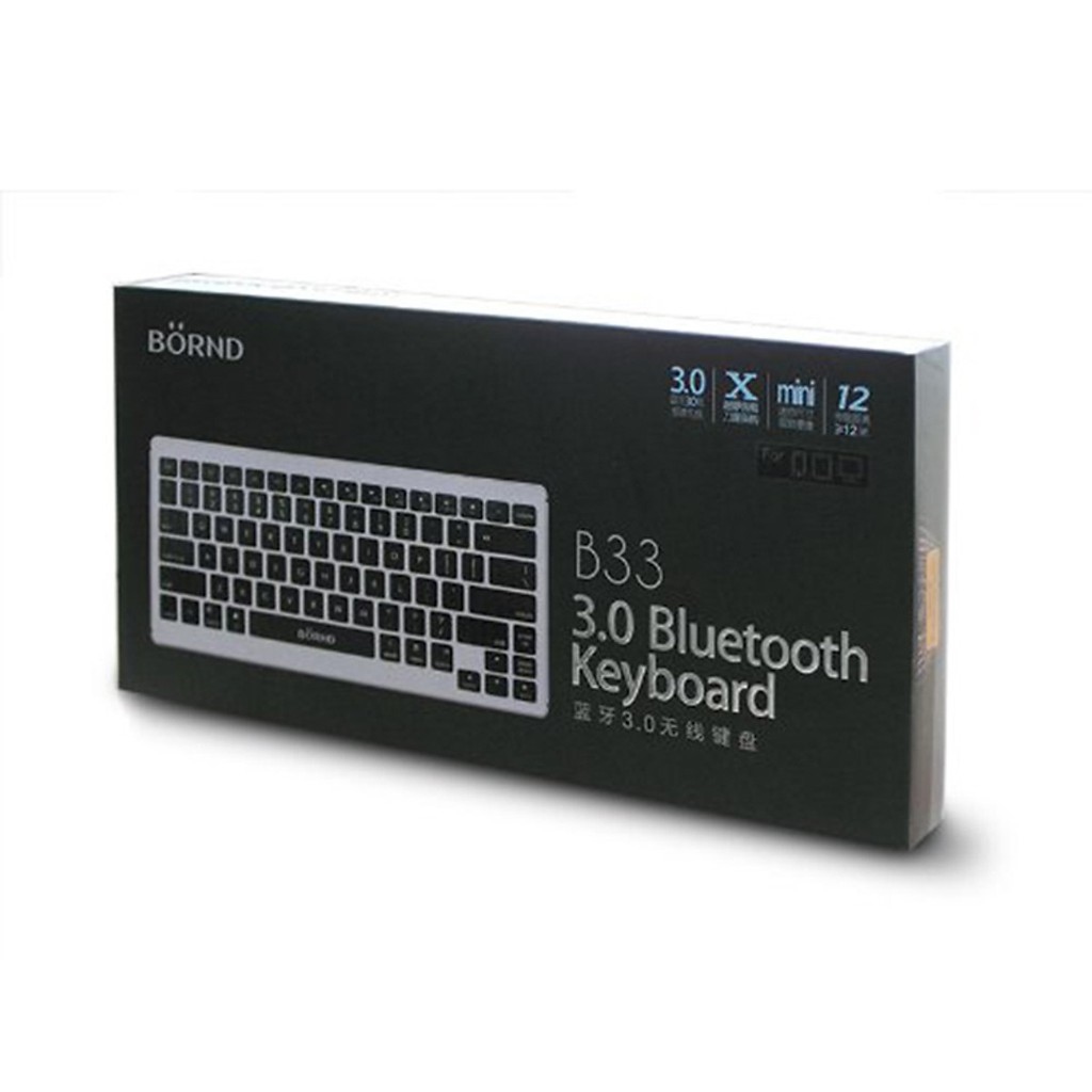 Bàn Phím Không Dây B33 BORND bluetooth