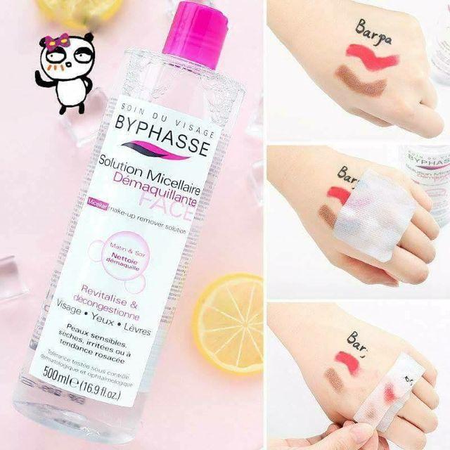Nước tẩy trang Byphasse Micellar Make-up Remover Solution 500ml