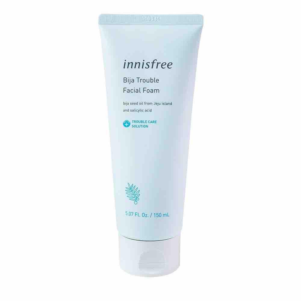 Sữa rửa mặt innisfree bija anti trouble facial foam cho da nhờn mụn