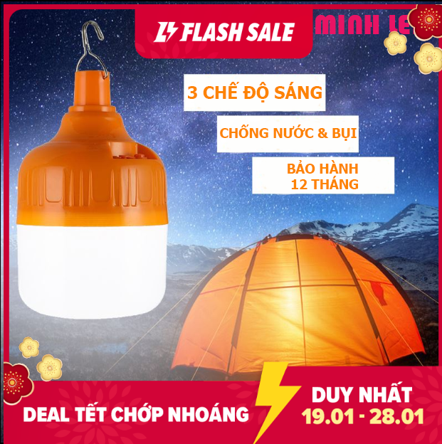 Bóng đèn LED sạc tích điện 30w-60w bóng đèn tích điện 3 chế độ. Loại bóng led: độ sáng cao, tiết kiệm năng lượng