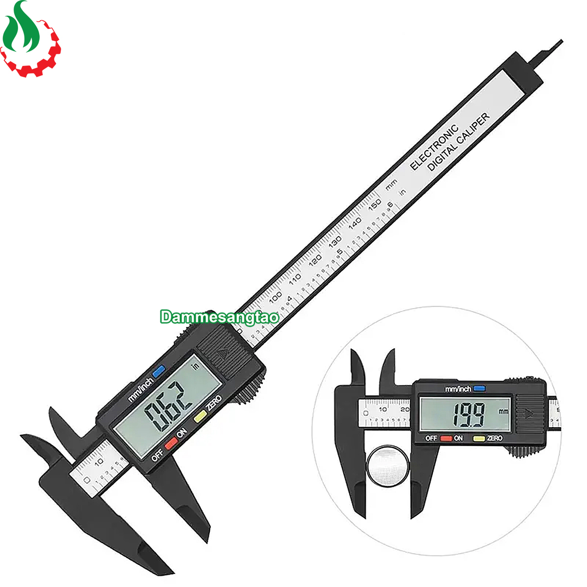 Thước kẹp điện tử sợi nhựa carbon syntek 150mm