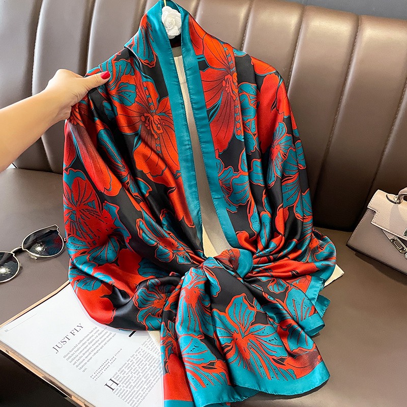 Khăn choàng lụa tơ tằm 180cm*90cm
