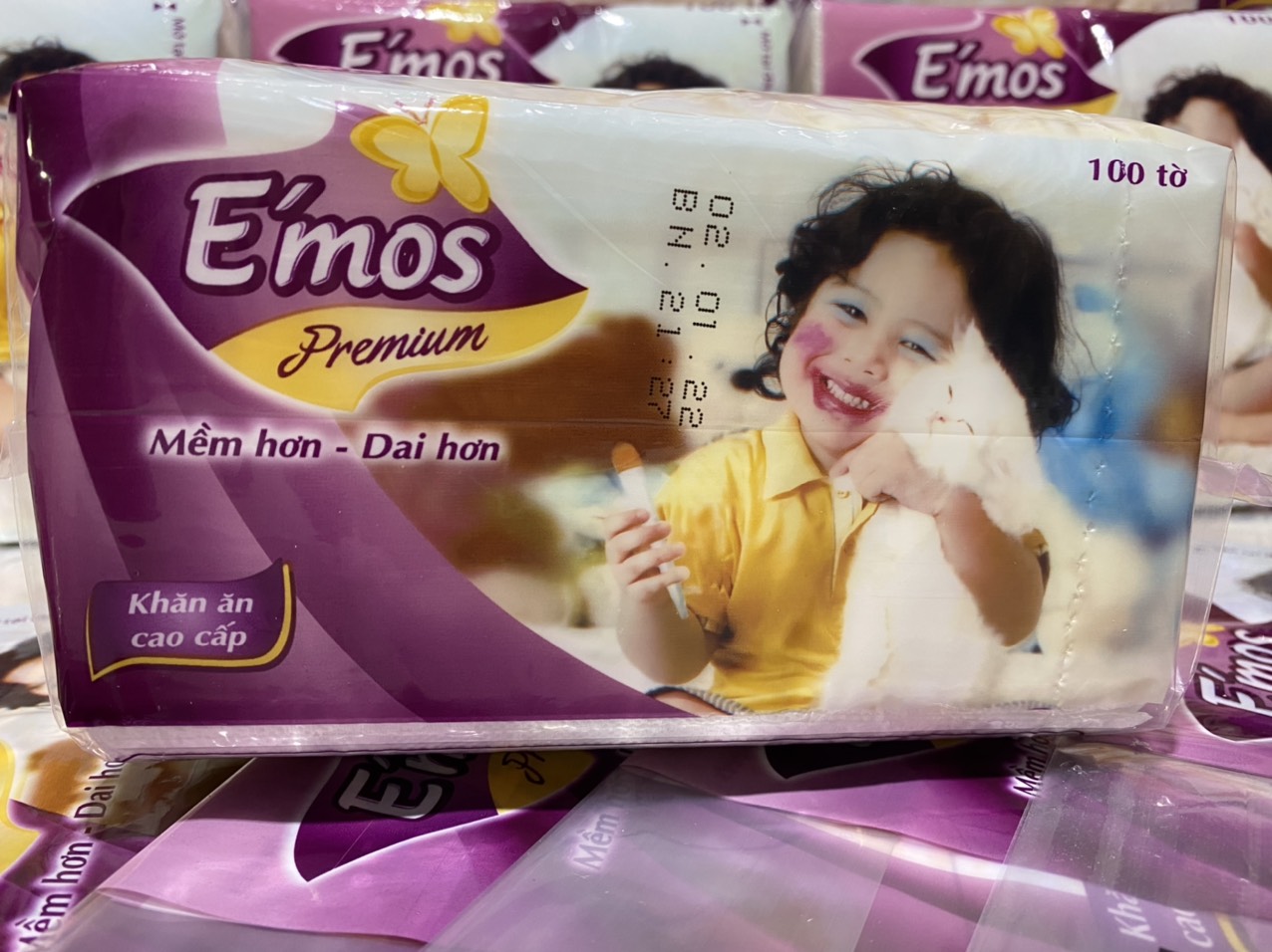 Combo 5 bịch giấy vuông cao cấp emoss