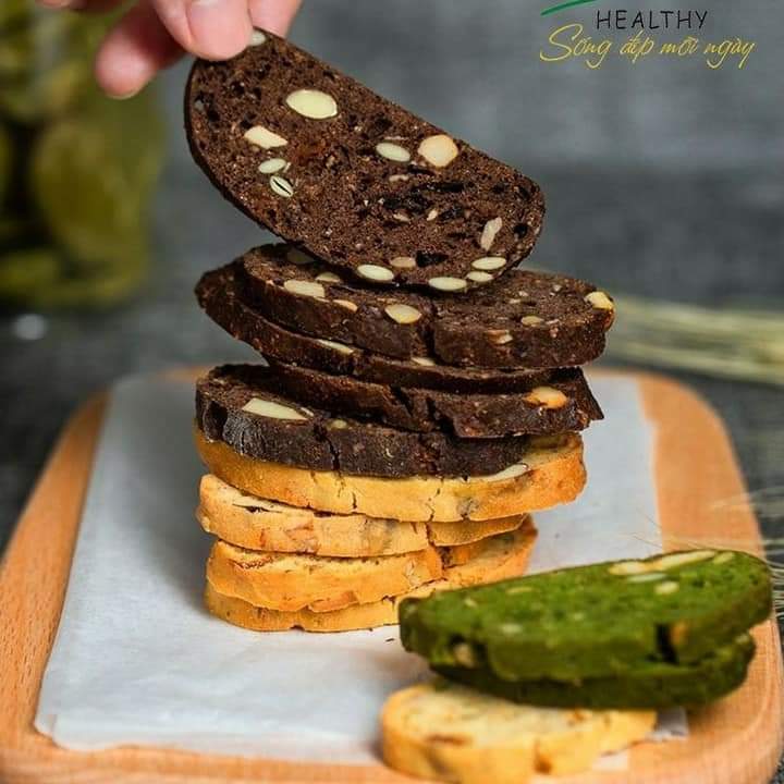 [HCM]Bánh biscotti hạt dinh dưỡng siêu ngon giòn tan (Bịch giấy 250gr)