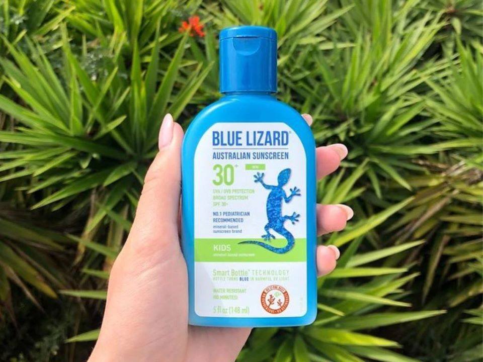 Kem chống nắng cho bé Blue Lizard.