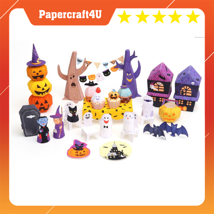 Mô hình giấy 3D - Quà halloween mini siêu cute