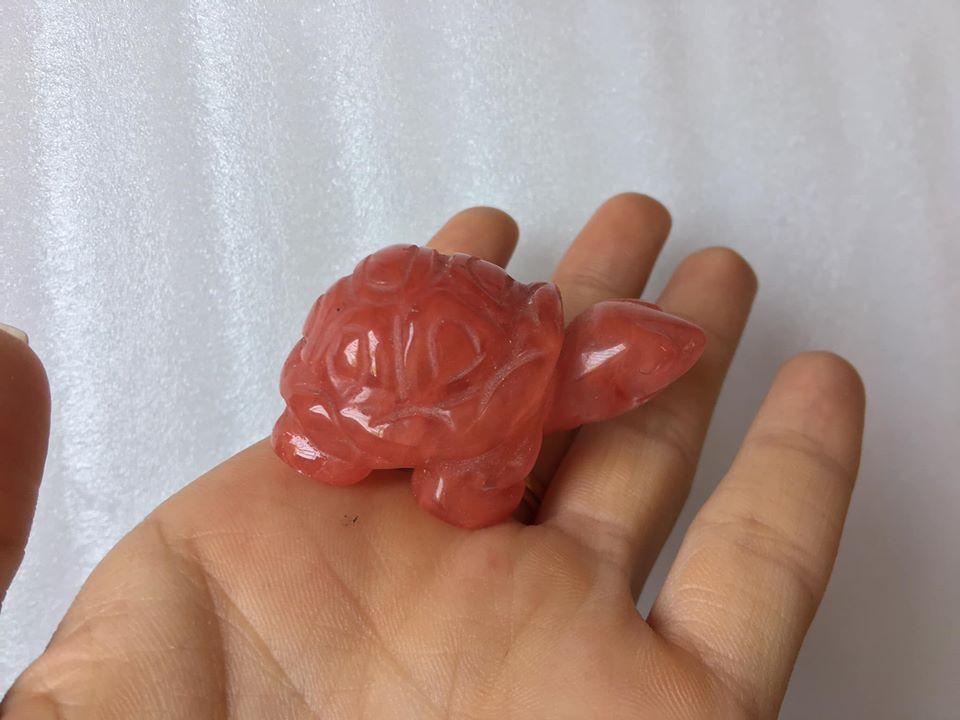 Phong thủy tượng rùa đá núi lửa hồng