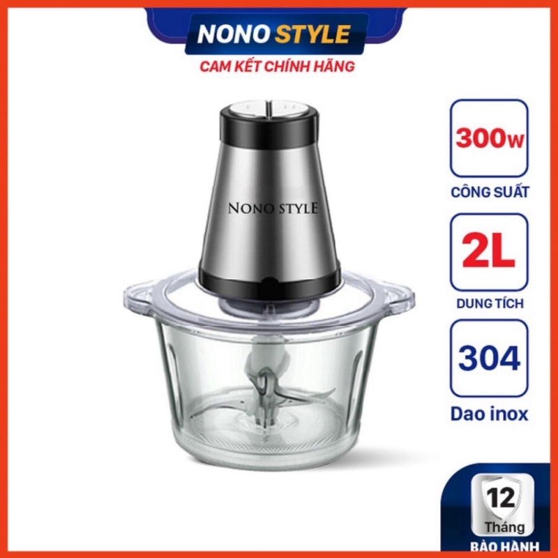 Giá bán ☌ Máy xay thịt thực phẩm đa năng - Thiết bị xay trộn nghiền - Dung tích 2L3L tiện dụng cho gia đình - BH 6 THÁNG