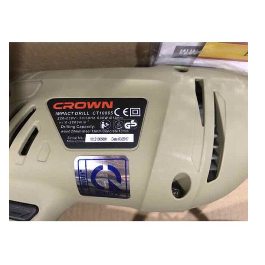 MÁY KHOAN ĐỘNG LỰC 600W CROWN CT10065