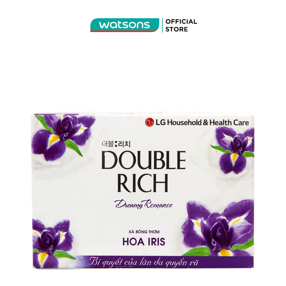 Xà bông double rich hương hoa iris 90g