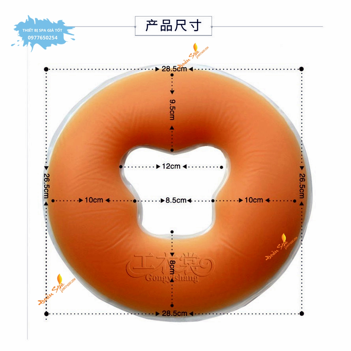 Gối silicon úp mặt làm body ở spa